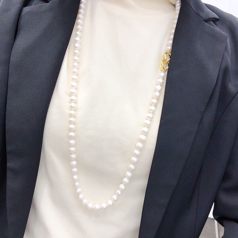 Vòng Cổ Ngọc Trai Khoá Đeo 5 Kiểu Biến Hoá Dài 80cm MADAME HIEN PEARLS Thời Trang Nữ CT036