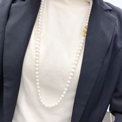 Vòng Cổ Ngọc Trai Khoá Đeo 5 Kiểu Biến Hoá Dài 80cm MADAME HIEN PEARLS Thời Trang Nữ CT036