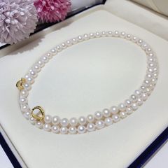 Vòng Cổ Ngọc Trai Khoá Đeo 5 Kiểu Biến Hoá Dài 80cm MADAME HIEN PEARLS Thời Trang Nữ CT036