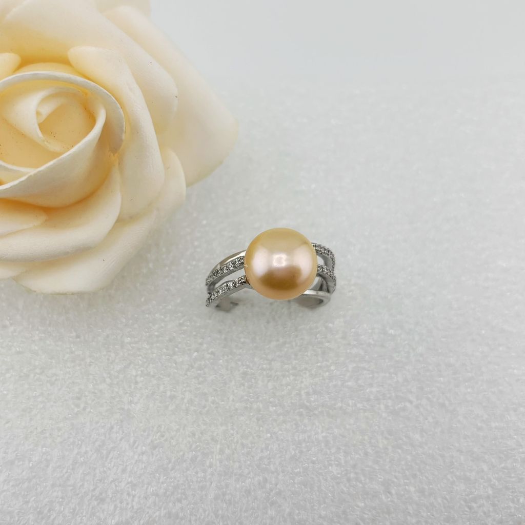 Nhẫn Ngọc Trai Thật Tự Nhiên MADAME HIEN PEARLS Nhẫn Đại Gia Sang Trọng Nam Nữ NN066
