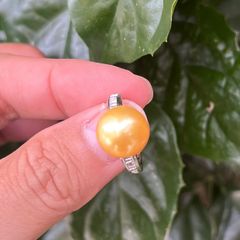 Nhẫn Bạc Ngọc Trai Tự Nhiên Có Thể Điều Chỉnh Kích Thước Tối Giản Sang Trọng MADAME HIEN PEARLS NT025