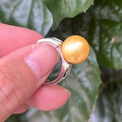 Nhẫn Bạc Ngọc Trai Tự Nhiên Có Thể Điều Chỉnh Kích Thước Tối Giản Sang Trọng MADAME HIEN PEARLS NT025