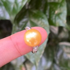 Nhẫn Bạc Ngọc Trai Tự Nhiên Có Thể Điều Chỉnh Kích Thước Tối Giản Sang Trọng MADAME HIEN PEARLS NT025