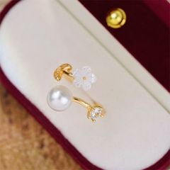 Nhẫn Ngọc Trai Tự Nhiên Hoa Mai Điệu Đà MADAME HIEN PEARLS Thời Trang Nữ NN062