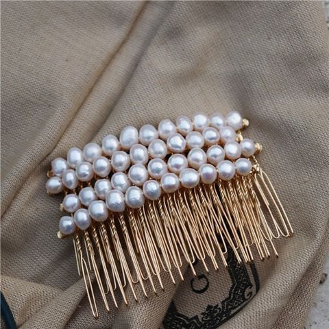 Cài Tóc Ngọc Trai Tự Nhiên 20 Răng MADAME HIEN PEARLS Quà tặng Mẹ Yêu