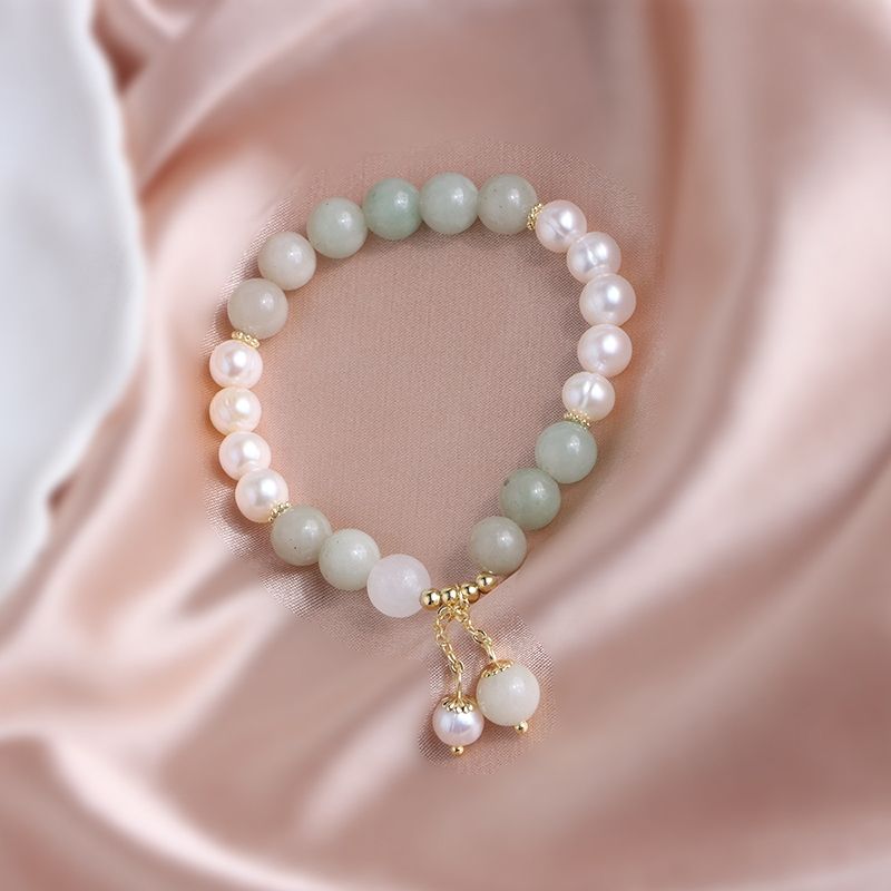 Vòng Tay Ngọc Trai Tự Nhiên Phối Đá Tự Nhiên Sắc Màu Nhí Nhảnh MADAME HIEN PEARLS Quà Tặng Cho Con Gái Yêu VTT040