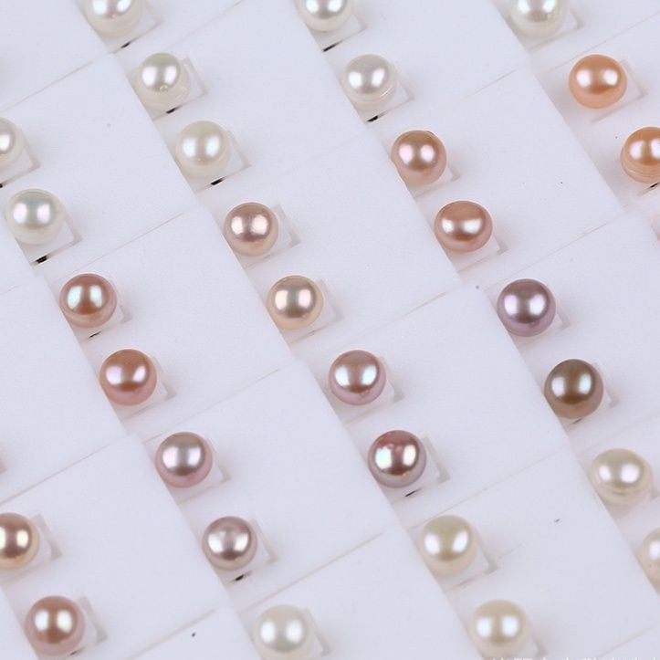 Bông tai Nụ Ngọc Trai Chuôi Bạc Ý s925 Madame Hien Pearls Thời trang tối giản BTN0BD056