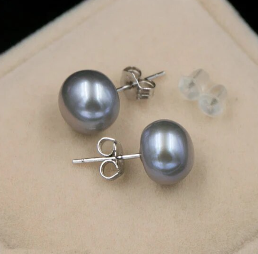 Bông tai Nụ Ngọc Trai Chuôi Titan Madame Hien Pearls Thời trang tối giản BTN0ID056