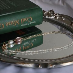 Vòng Tay Ngọc Trai Baroque Tự Nhiên Phối Chuỗi Hạt Kê Khoá OT 2 Kiểu Đeo Vòng Cổ Hoặc Vòng Tay MADAME HIEN PEARLS Unisex Nam Nữ VTB084