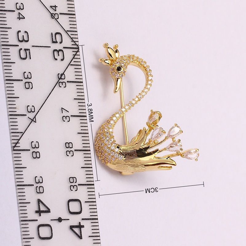 Trâm Cài Ngọc Trai Nước Ngọt Dáng Swan Thiên Nga Baroque Thanh Lịch MADAME HIEN PEARLS PKC016