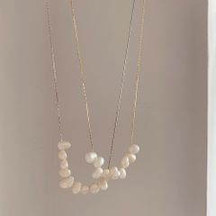 Vòng Cổ Ngọc Trai Mặt Cười Dáng Chuỗi Hạt Baroque Phong Cách Đơn Giản MADAME HIEN PEARLS MB016