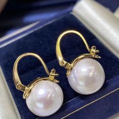 Bông Tai Bạc Ý Đính Ngọc Trai Edison Tự Nhiên MADAME HIEN PEARLS Kiểu Dáng Rất Tây BTT060