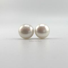 Bông Tai Ngọc Trai Nụ Lông Công 11-12mm Chuôi Bạc Ý s925 Thời Trang MADAME HIEN PEARLS Cho Nữ