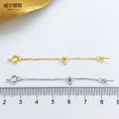 Vòng Cổ Ngọc Trai Akoya 4-4,5mm Vàng Tự Nhiên Khoá Tua Rua Dài Đính Hạt Ngọc Trai Nhỏ Xinh MADAME HIEN PEARLS Cho Nữ CT070