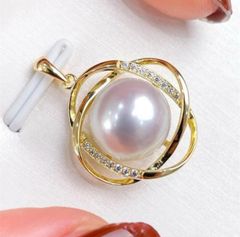 Mặt Dây Chuyền Ngọc Trai Nước Ngọt Tự Nhiên Bird 's Nest MADAME HIEN PEARLS Cho Nữ MN049