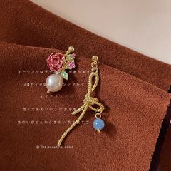 Bông Tai Ngọc Trai Tự Nhiên Phong Cách Retro Pháp Lạ Mắt Thời Trang Thiết Kế MADAME HIEN PEARLS BTG077