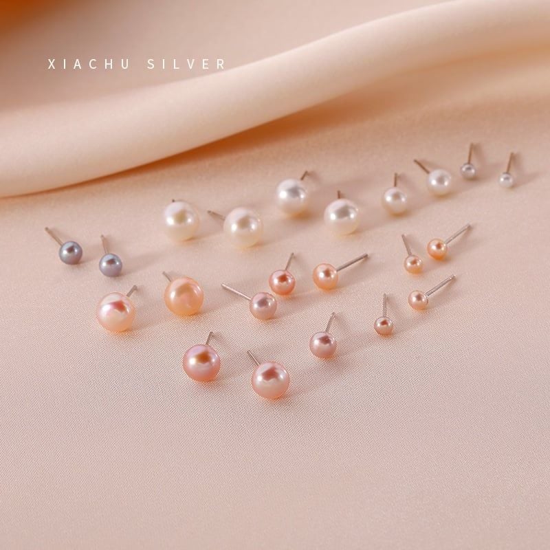 Bông tai Nụ Ngọc Trai Chuôi Bạc Ý s925 Madame Hien Pearls Thời trang tối giản BTN0BD056