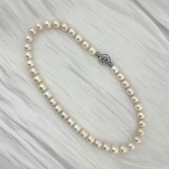 Set Bộ Trang Sức Ngọc Trai Trắng Tròn Tự Nhiên VIP AAA 11-12 mm Khoá Cao Cấp Đính Đá Quý MADAME HIEN PEARLS