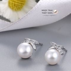 Hoa Tai Nụ Ngọc Trai Nước Ngọt MADAME HIEN PEARLS Xinh Xắn BTN035