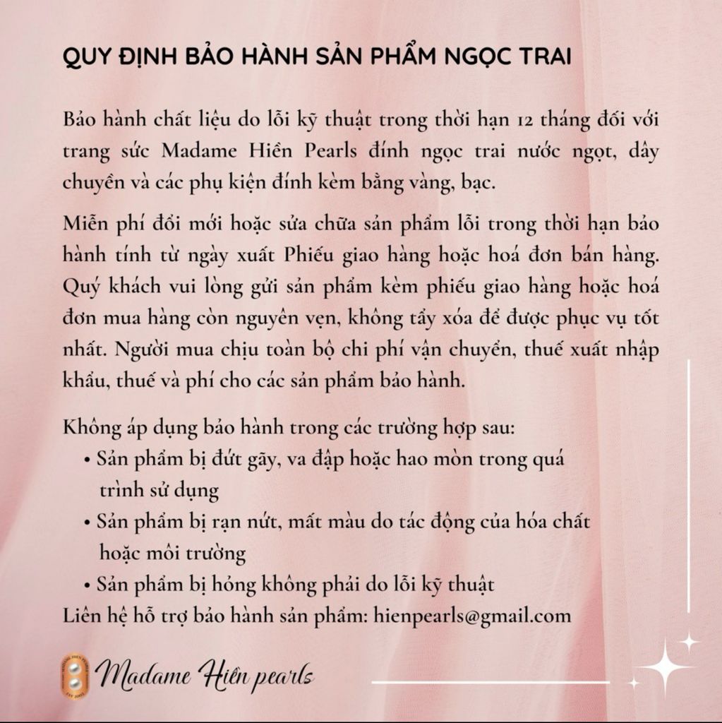 Bộ Set Trang Sức Ngọc Trai Dây Chuyền, Nhẫn Và Bông Tai Nơ Đáng Yêu MADAME HIEN PEARLS Cho Nữ SPS100