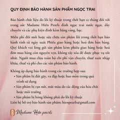 Bộ Set Trang Sức Ngọc Trai Dây Chuyền, Nhẫn Và Bông Tai Nơ Đáng Yêu MADAME HIEN PEARLS Cho Nữ SPS100