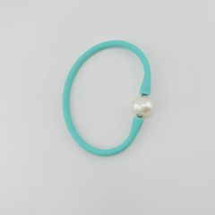 Vòng Tay Cao Su Silicone Đa Sắc Giải Trí Vui Nhộn Phối Hạt Ngọc Trai To MADAME HIEN PEARLS Unisex Nam Nữ VTT056