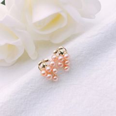 Bông Tai Mạ Bạc 925 Đính Ngọc Trai Chùm Nho Pháp MADAME HIEN PEARLS dễ thương BTN028