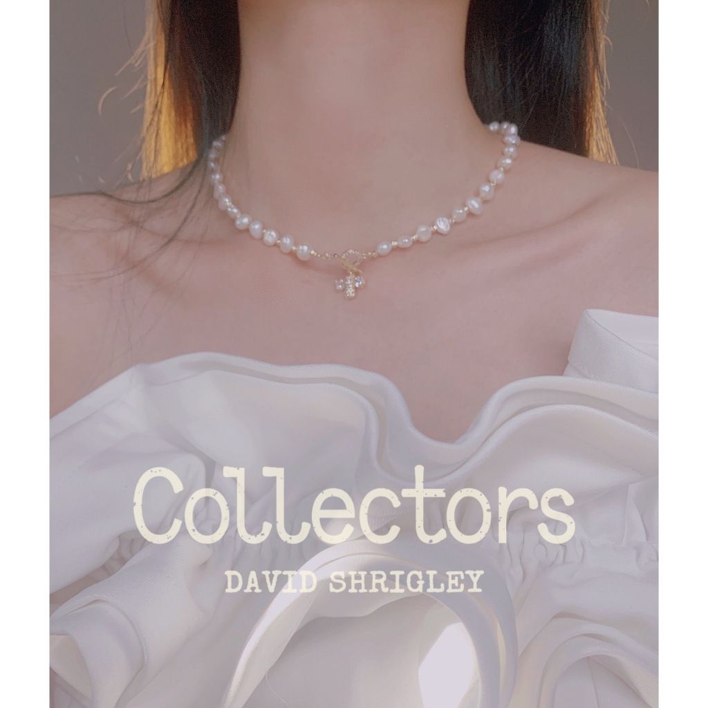 Bộ Trang Sức Ngọc Trai Baroque Cá Tính Gồm Vòng Cổ, Vòng Tay và Bông Tai Ngọc Trai Đính Cham Ong Lạ Mắt MADAME HIEN PEARLS SCB004