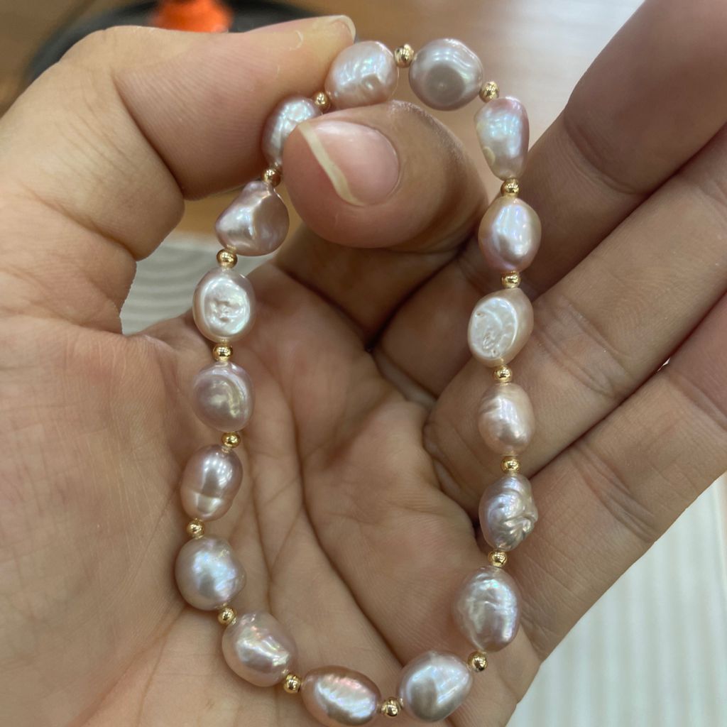 Vòng Tay Ngọc Trai Baroque Tự Nhiên MADAME HIEN PEARLS Thời Trang VTB065