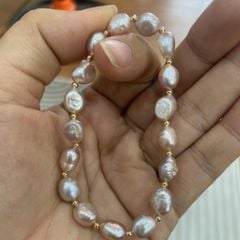 Vòng Tay Ngọc Trai Baroque Tự Nhiên MADAME HIEN PEARLS Thời Trang VTB065