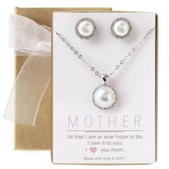 Set sỉ trang sức quà tặng Ngọc Trai MADAME HIEN PEARLS cho mẹ yêu, con yêu, vợ yêu, mẹ vợ, mẹ chồng dễ thương GIFTSET001