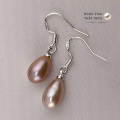 Bông Tai Bạc Móc Câu MADAME HIEN PEARLS Hạt Ngọc Trai Giọt Nước dễ thương BTG001