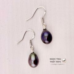 Bông Tai Bạc Móc Câu MADAME HIEN PEARLS Hạt Ngọc Trai Giọt Nước dễ thương BTG001