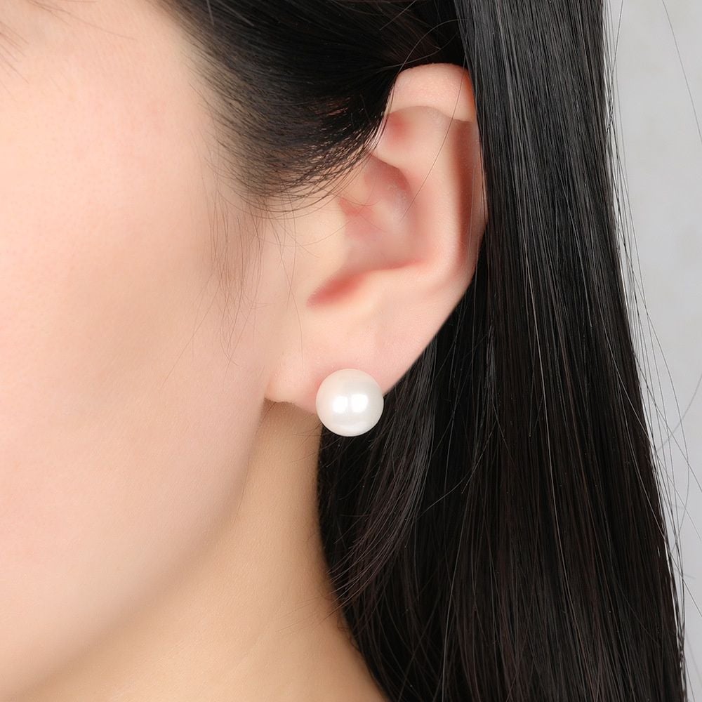 Bông tai Nụ Ngọc Trai Chuôi Titan Madame Hien Pearls Thời trang tối giản BTN0ID056