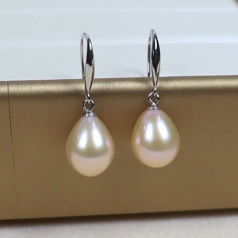 Bông Tai Bạc 925 mạ MADAME HIEN PEARLS Đính Hạt Trai Hình Giọt Nước Thời Trang Cho Nữ BTG002