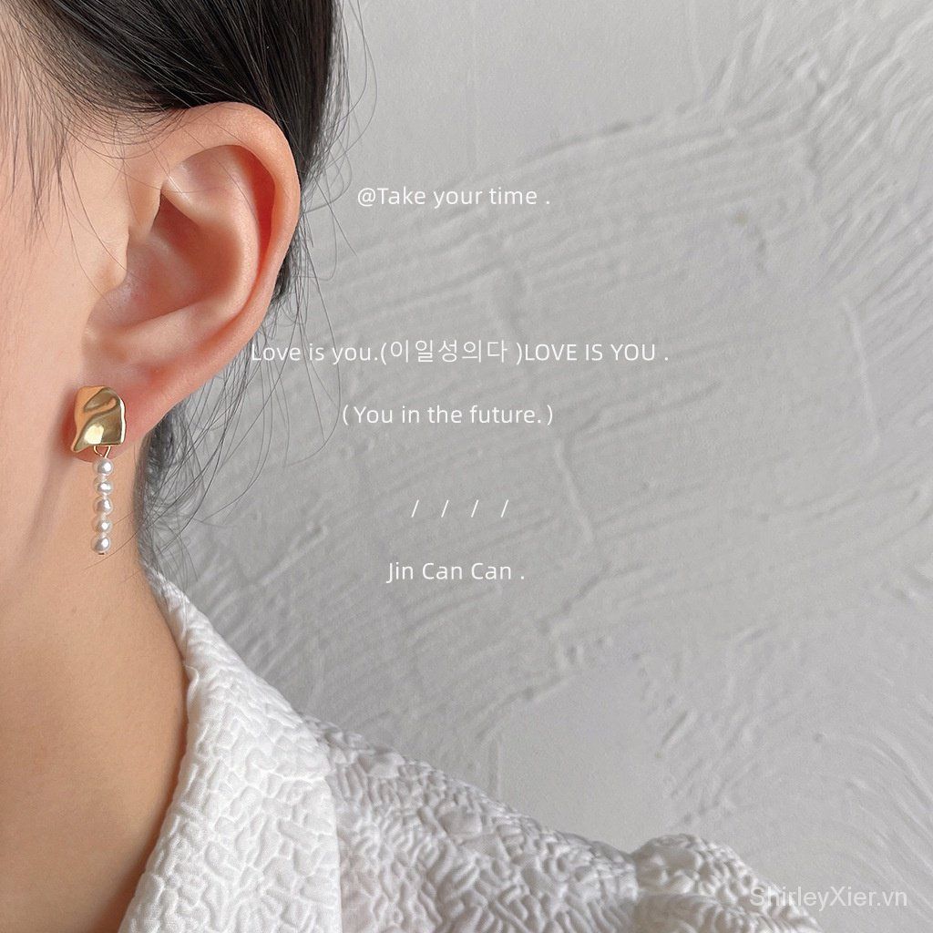 Bông tai Ngọc Trai Tua Rua Baroque Bất Đối Xứng MADAME HIEN PEARLS Thời Trang Nữ BTB076
