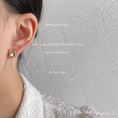 Bông tai Ngọc Trai Tua Rua Baroque Bất Đối Xứng MADAME HIEN PEARLS Thời Trang Nữ BTB076