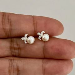 Bông Đẩy Bạc Ta Ngọc Trai Nhí Tự Nhiên BD356 MADAME HIEN PEARLS Cho Nữ BTBTN007
