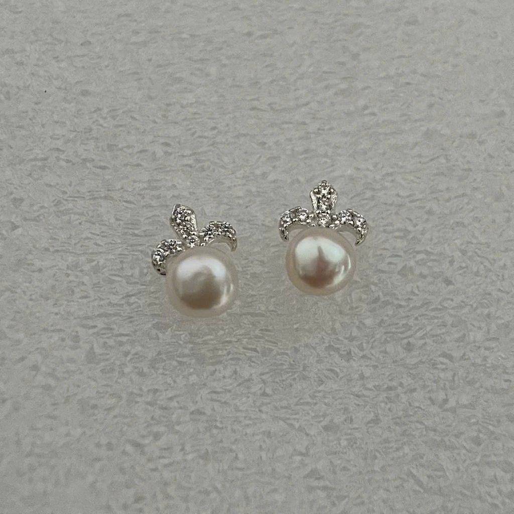 Bông Đẩy Bạc Ta Ngọc Trai Nhí Tự Nhiên BD356 MADAME HIEN PEARLS Cho Nữ BTBTN007