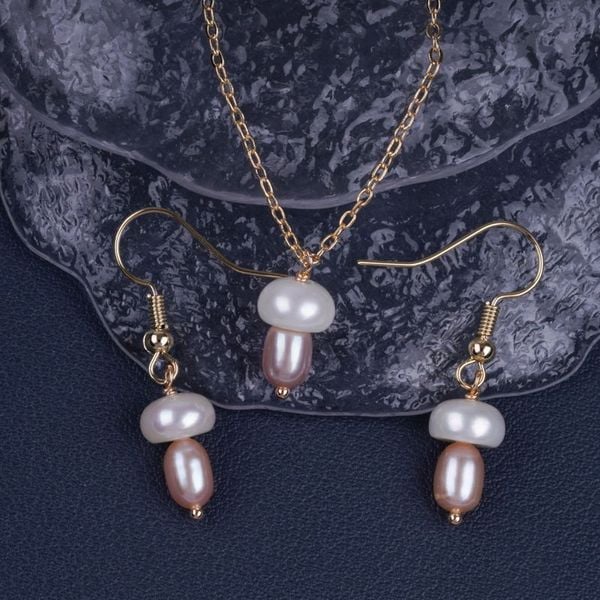Bông Tai Ngọc Trai Kẹo Hồ Lô Chuông Gió Chuôi Móc Câu MADAME HIEN PEARLS Cho Nữ