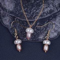 Bông Tai Ngọc Trai Kẹo Hồ Lô Chuông Gió Chuôi Móc Câu MADAME HIEN PEARLS Cho Nữ