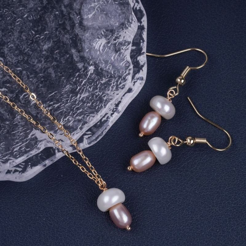 Bông Tai Ngọc Trai Kẹo Hồ Lô Chuông Gió Chuôi Móc Câu MADAME HIEN PEARLS Cho Nữ