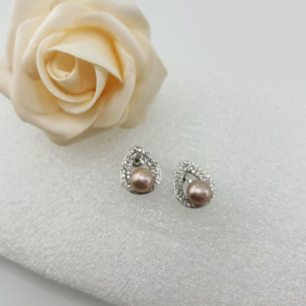 Bông Tai Ngọc Trai Tự Nhiên Đơn Giản Thời Trang MADAME HIEN PEARLS Cho Nữ BTN118