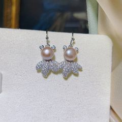 Bông Tai Kim Bạc s925 Cá Vàng Béo Ú Đáng Yêu MADAME HIEN PEARLS BTN162