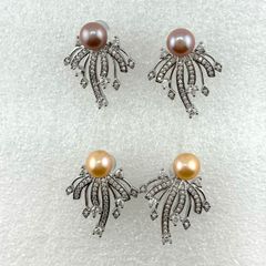 Bông Tai Ngọc Trai Tự Nhiên Pháo Hoa MADAME HIEN PEARLS BTN170