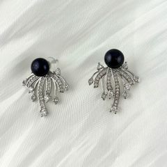 Bông Tai Ngọc Trai Tự Nhiên Pháo Hoa MADAME HIEN PEARLS BTN170