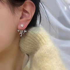 Bông Tai Ngọc Trai Tự Nhiên Pháo Hoa MADAME HIEN PEARLS BTN170