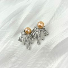 Bông Tai Ngọc Trai Tự Nhiên Pháo Hoa MADAME HIEN PEARLS BTN170