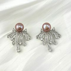 Bông Tai Ngọc Trai Tự Nhiên Pháo Hoa MADAME HIEN PEARLS BTN170