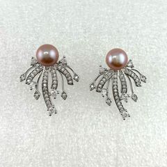 Bông Tai Ngọc Trai Tự Nhiên Pháo Hoa MADAME HIEN PEARLS BTN170